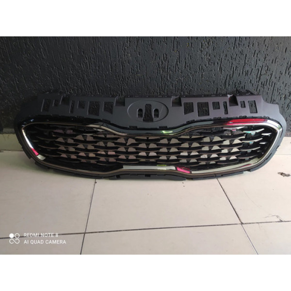 Grade Parachoque Dianteiro Kia Sportage 2017 A 2019 Preto Fosco