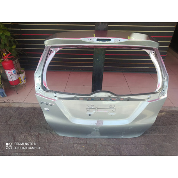 Tampa Porta Mala Traseiro Honda Fit 2015 A 2021 Prateado