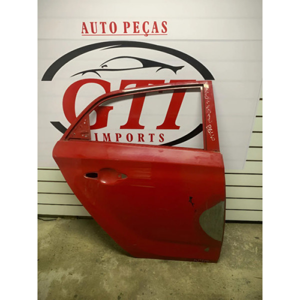Porta Traseira Direita Hyundai Hb20 Hatch 2013 2019 Original Traseira Direita Vermelho
