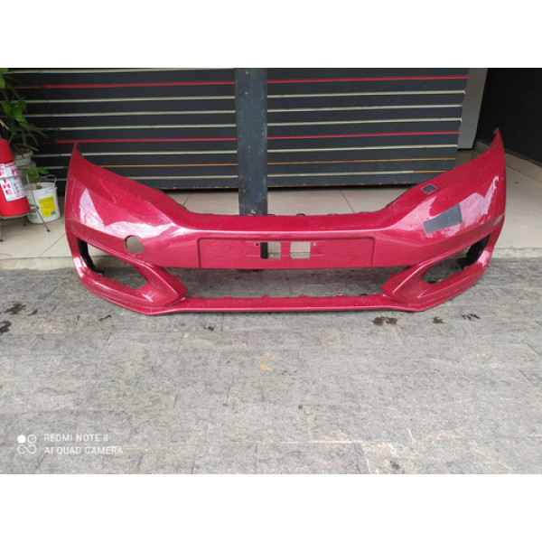 Parachoque Dianteiro Honda Fit 2018 A 2021 Vermelho