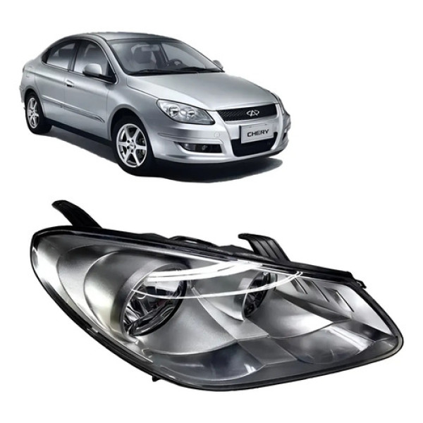 Farol Direito Chery Cielo 2011 2012 2013 2014 Novo Original# Direito