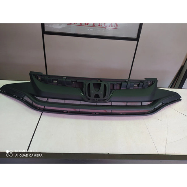 Grade Parachoque Dianteiro Honda Fit 2015 A 2018 Preto Fosco