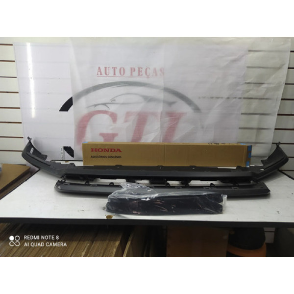 Kit Spoiler Parachoque Dianteiro Hrv 2022 A 2025 Novo Origin Preto