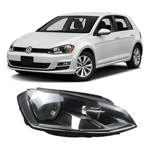 Farol Direito Volkswagen Golf 2014 2015 2016 2017 Hella# Direito