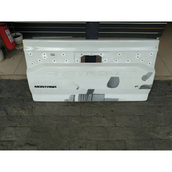 Tampa Traseira Chevrolet Montana 2023 2024 2025 Branco