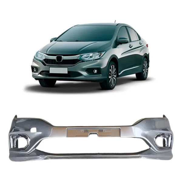 Parachoque Dianteiro Honda City 2018 2019 2020 2021 Original Cinza