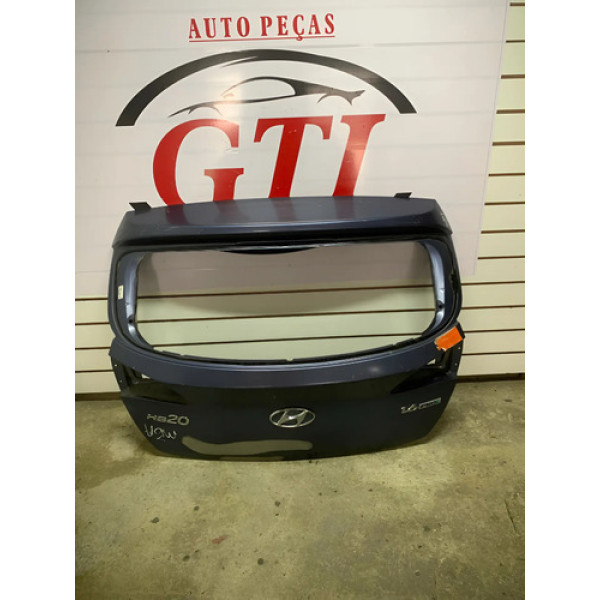 Tampa Traseira Hyundai Hb20 Hatch 2013 2019 Original Azul