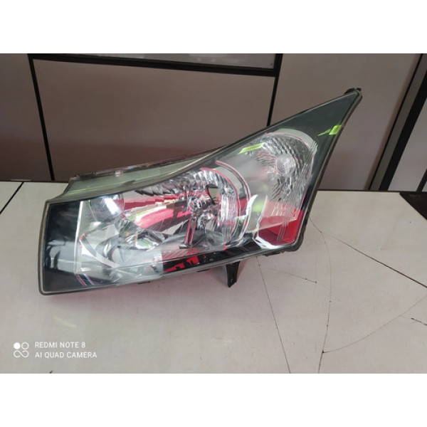 Farol Esquerdo Chevrolet Cruze 2012 A 2015 Cromado Esquerdo/motorista