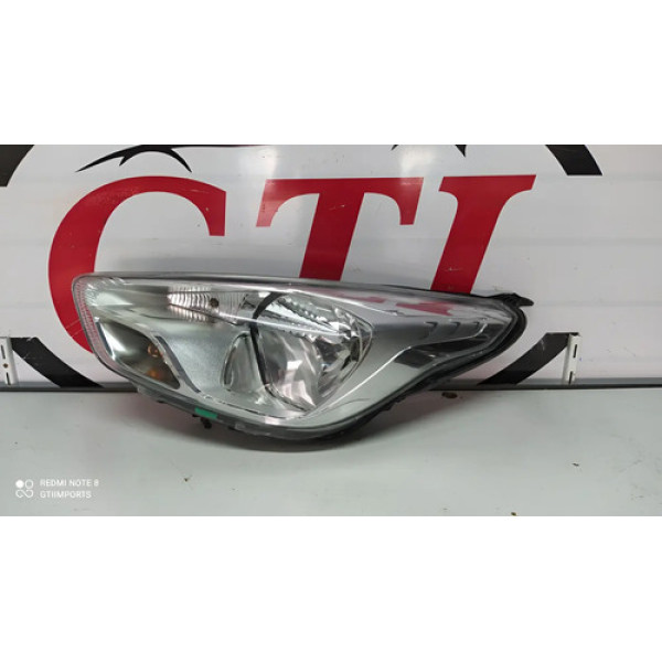 Farol Ford Ka 2014 2015 A 2018 Cromado Esquerdo Original# Esquerdo