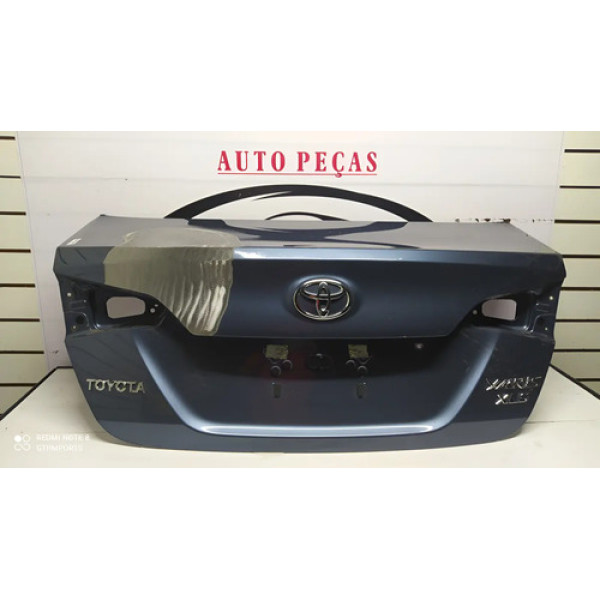 Tampa Porta Mala Traseiro Toyota Yaris Sedan 2017 A 2022 Azul-celeste
