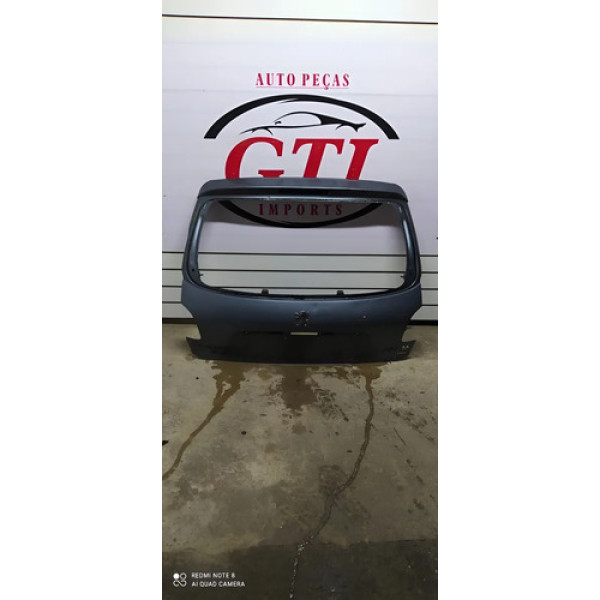 Tampa Porta Mala Traseiro Peugeot 206 207 Hatch  Azul-claro