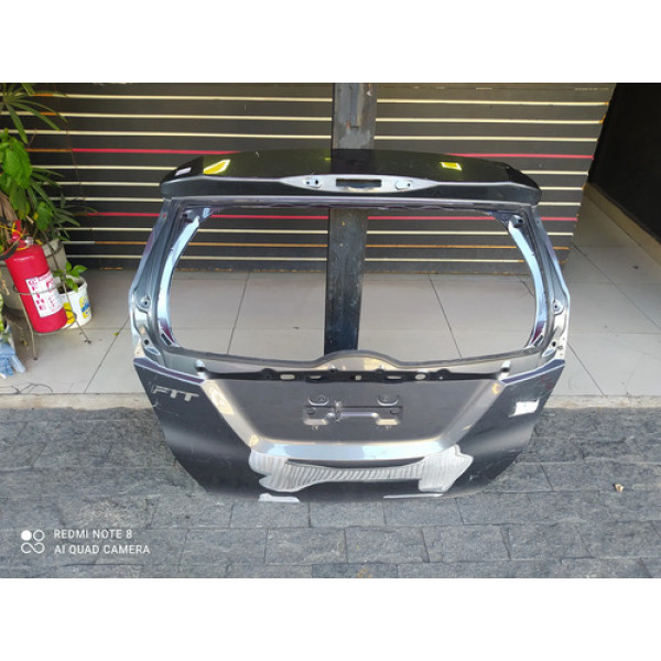 Tampa Porta Mala Traseiro Honda Fit 2015 A 2021 Cinza