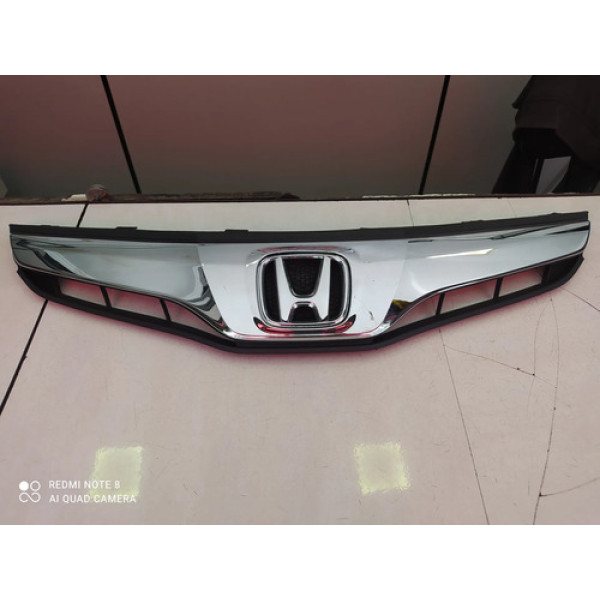 Grade Parachoque Dianteiro Honda Fit 2013 2014 Preto Fosco