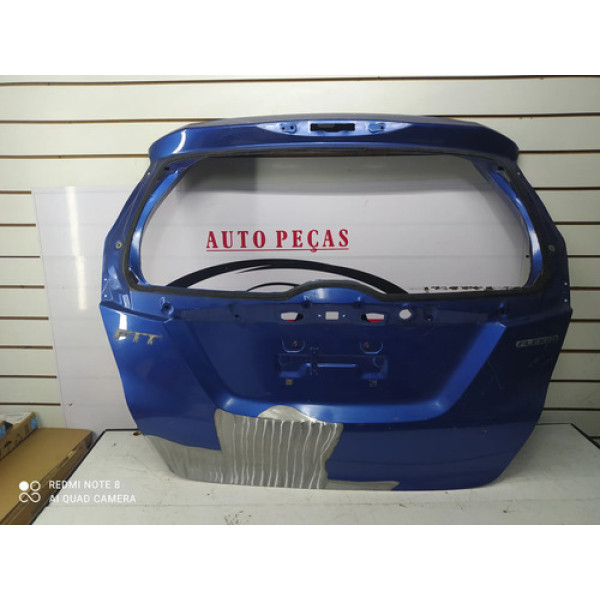 Tampa Porta Mala Traseiro Honda New  Fit 2015 A 2021 Azul