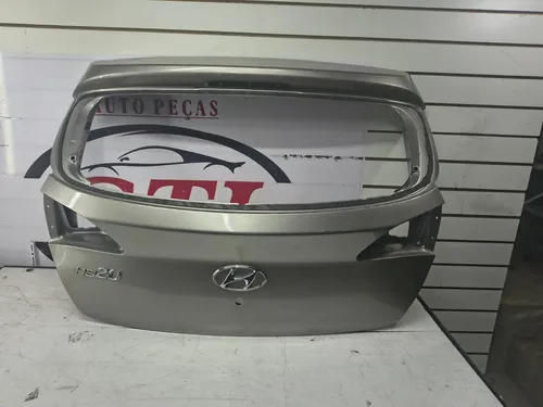 Tampa Traseira Hyundai Hb20 Hatch 2013 A 2019 Original Prateado