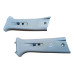 Par Moldura Coluna Cinto Sandero 769132845r/769142243r Cinza