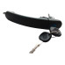 Maçaneta Externa Ambos Lados Diant C/chave Vw Gol G3/g4 Preto Dianteira