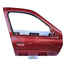 Porta Dianteira Direita Clio 2003 A 2012 Dianteira Direito Vermelho