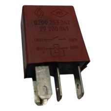 Relê Auxiliar 12v Renault Sandero 8200263342 Bordô
