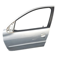 Porta Dianteira Esquerda Peugeot 206 207 Prata Dianteira Esquerdo Prateado