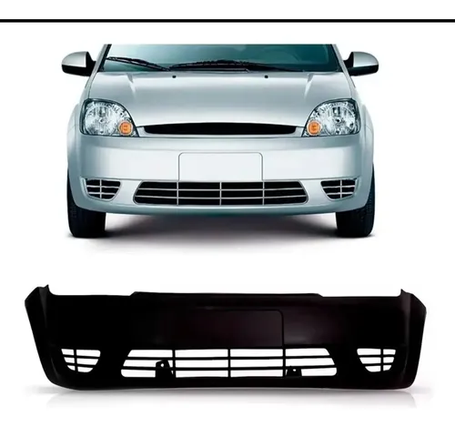 Parachoque Dianteiro Ford Fiesta 03/07 Loma Plast Preto
