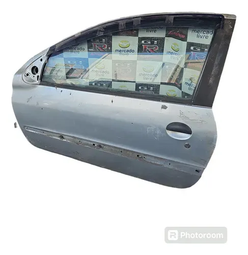 Porta Lado Esquerdo Peugeot 206/207 2 Portas Dianteira Esquerdo Prata