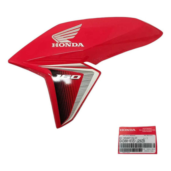 Aba Esquerda Honda Cg Titan 160 2020 2021 Original Vermelho