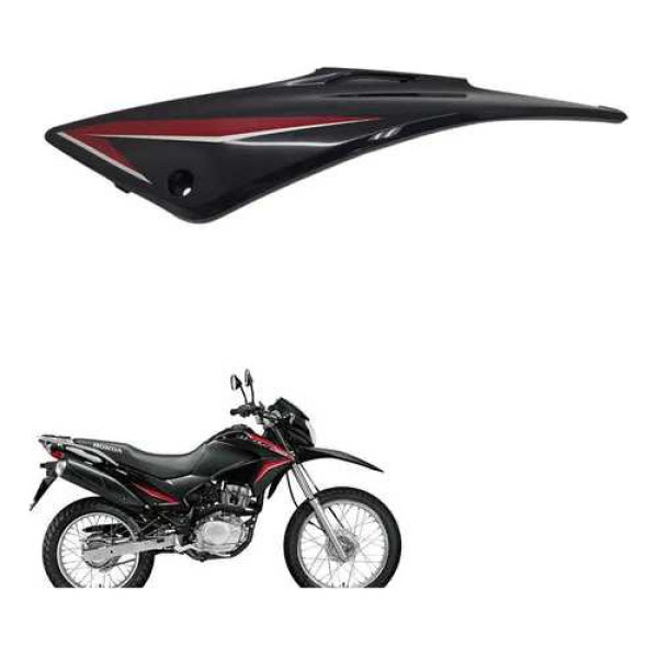 Carenagem Tampa Lateral Esquerda Honda Nxr Bros 150 Es 2013 Vermelho