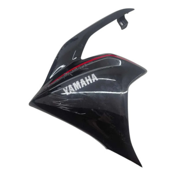 Carenagem Esquerda Detalhe Yamaha Fluo Híbrida 125 2025  Preto