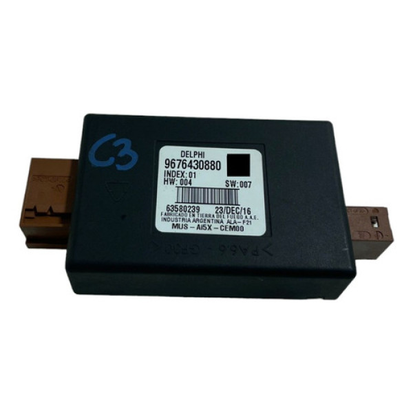 Modulo Alarme Citroen C3 2016 9676430880 -8252