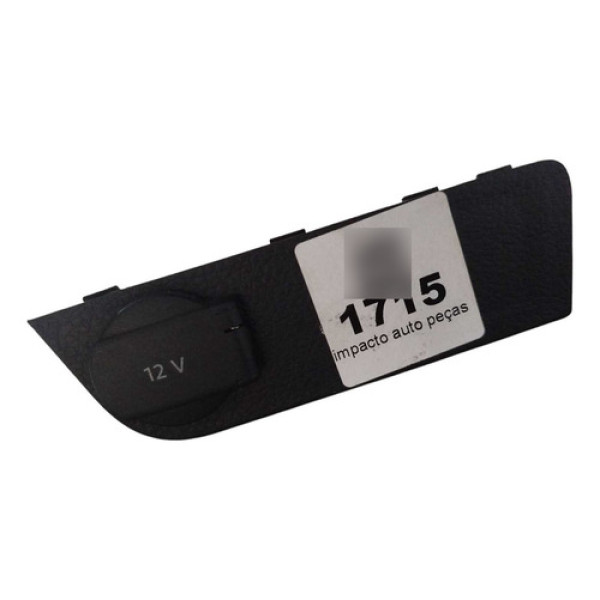 Tomada Moldura 12v Volkswagen Gol G5 G6 2009 2016 Preto