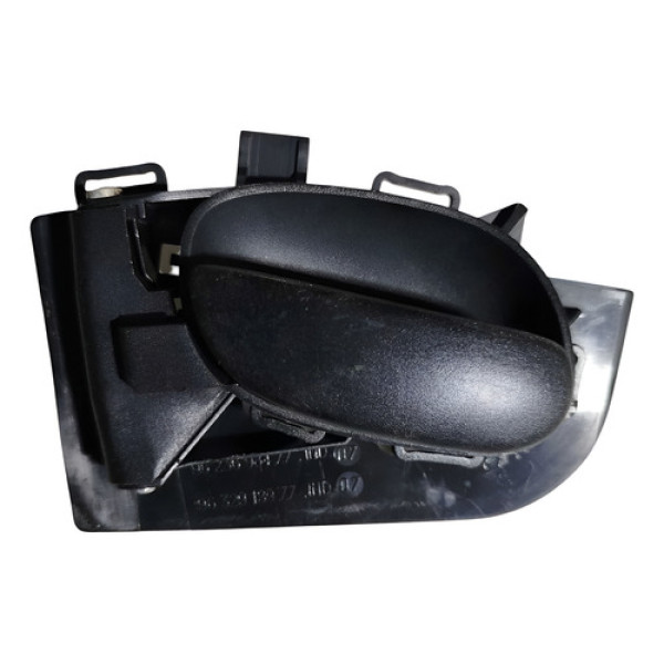 Maçaneta Interna Dianteira Esquerda Peugeot 207 2009 2015 Preto Dianteira