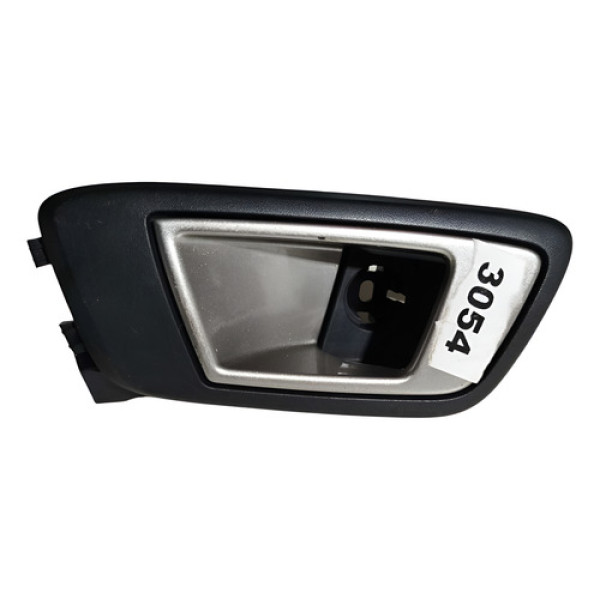 Maçaneta Interna Traseira Esquerda Ford New Fiesta 2013/18 Prata Traseira