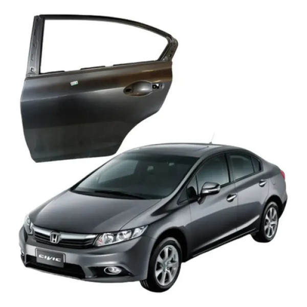 Porta Traseira Esquerda Honda Civic Lxs 2014 2016 Traseira Esquerda