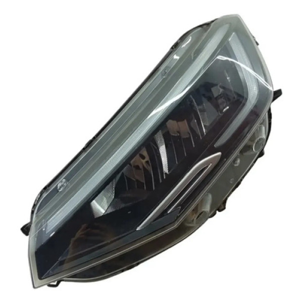 Farol Esquerdo Mascara Negra Led Vw Nivus 2023 Esquerdo/motorista
