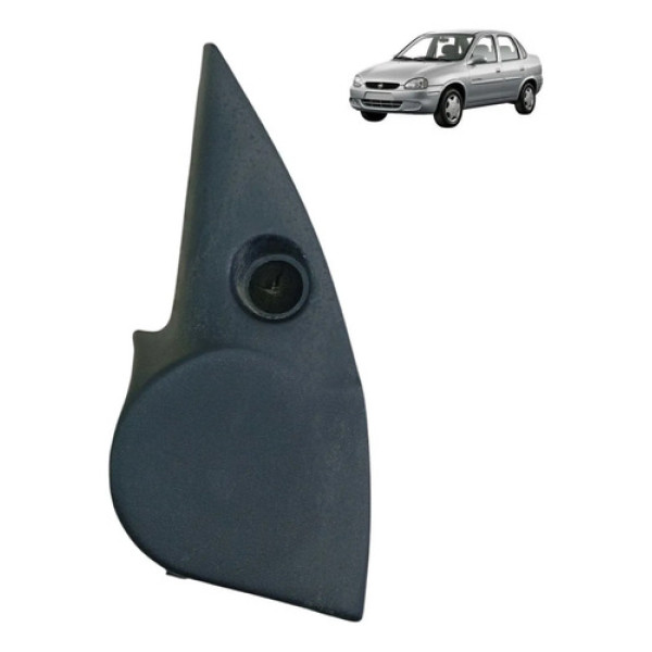 Acabamento Retrovisor Esquerdo Chevrolet Corsa 01 Marrom