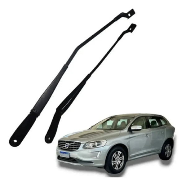 Par Braço Limpador Parabrisa Volvo Xc60 T5 2009 2014 Direito
