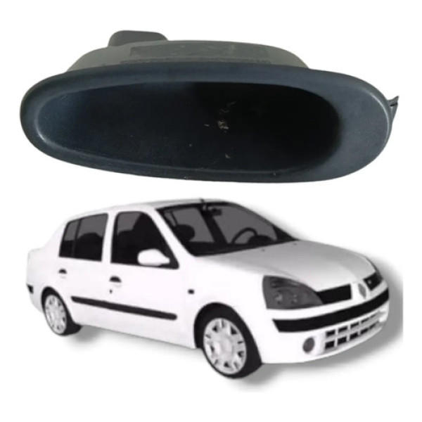 Puxador Interno Porta Traseira Direita Renault Clio 2004 Preto