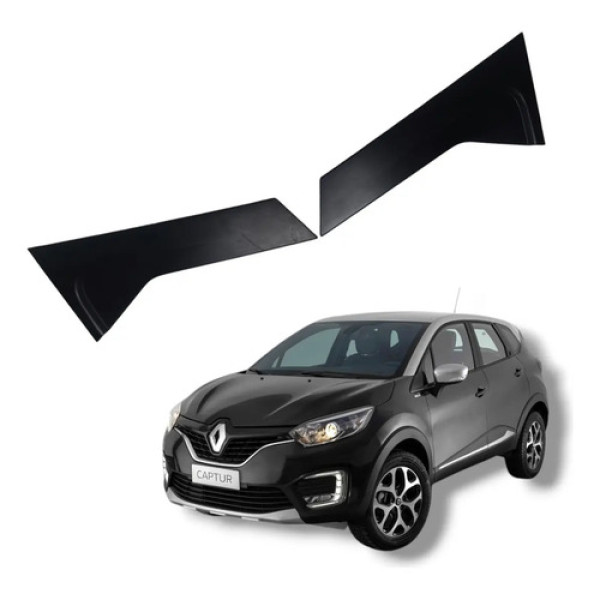 Par Acabamento Coluna Traseira Renault Captur 2018 A 2021