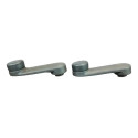 Par Manivela Vidro Elevacao Porta Gm Classic Corsa 1999 Preto