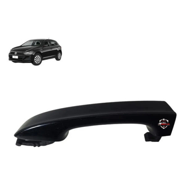 Maçaneta Externa Traseira Esquerda Volkswagen Polo 2019 Preto Traseira
