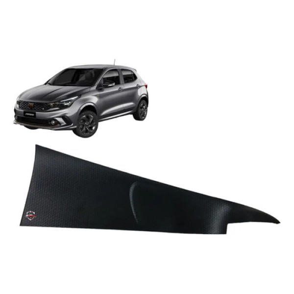Acabamento Puxador Porta Dianteira Direita Fiat Argo 2019 Preto