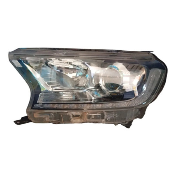 Farol Dianteiro Esquerdo Ford Ranger 2017 2022 Detalhe Esquerdo/motorista