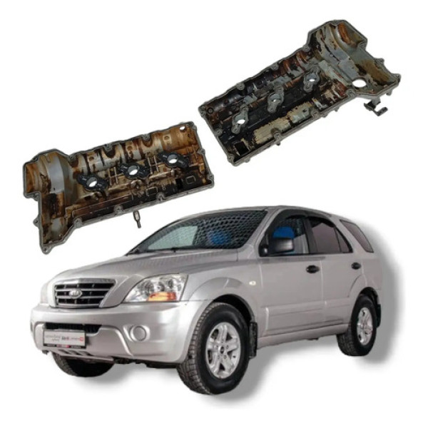Par Tampa Válvula Kia Sorento 2006 A 2013 Cromado