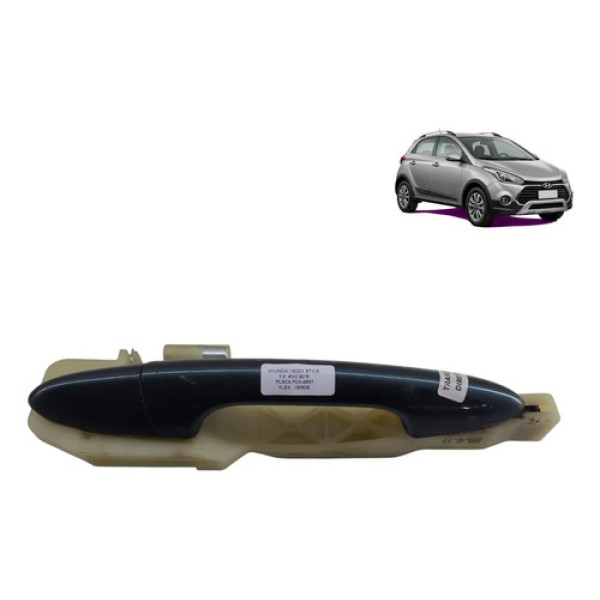 Maçaneta Externa Traseira Direita Hyundai Hb20x 1.6 16 Preto Traseira