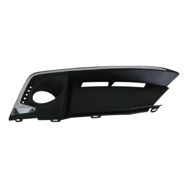 Grade Farol Milha Civic 2019 2020 G10 Esquerdo C Furo Op2 Preto/cromado Direito