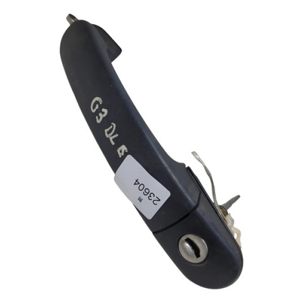 Maçaneta Externa Dianteira Esquerda Vw Gol G3 G4 1999 2005 Preto Dianteira