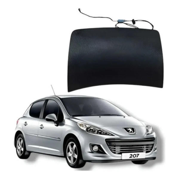 Acabamento Painel Lado Direito Airbag Peugeot 207 2010 Preto
