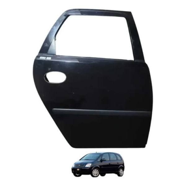 Porta Traseira Direita Chevrolet Meriva 2011 Traseira Direita Preto