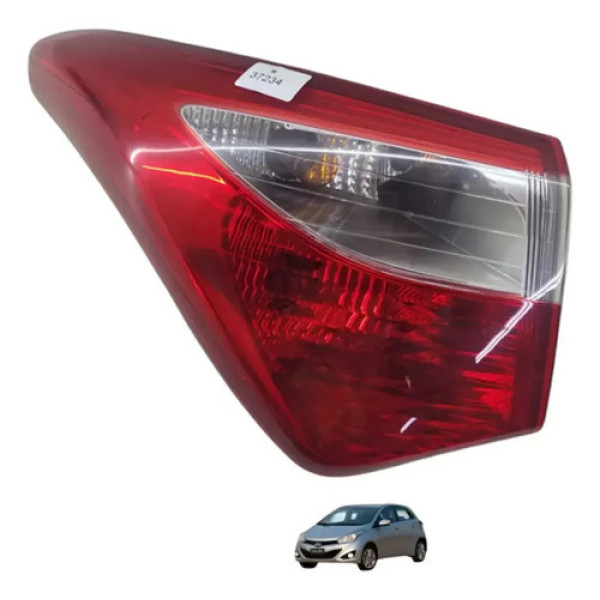 Lanterna Traseira Esquerda Hyundai Hb20 2013 924011s000 Esquerdo/motorista Vermelho